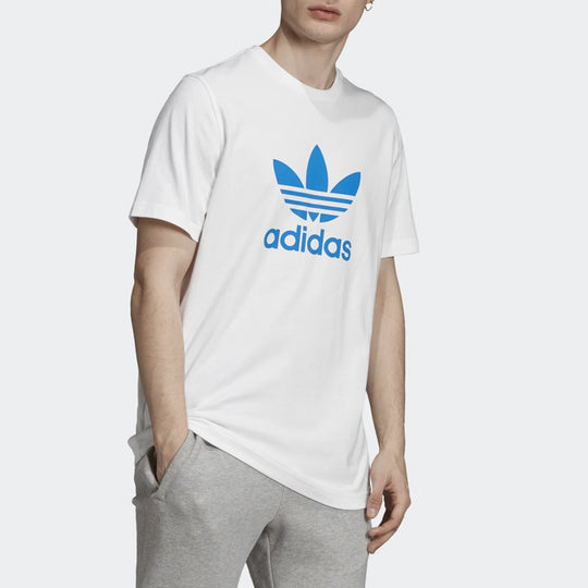  adidas Originals Women's Trefoil T-Shirt, Blue Dawn, X