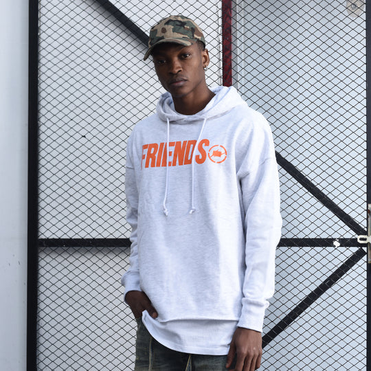 VLONE x Fragment Design Crossover Flash Large Logo Gray Orange