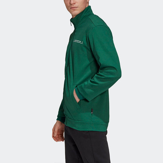 adidas Casual Cozy Stand Collar Jacket Green FI6151