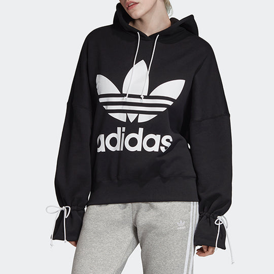 (WMNS) adidas originals Sports Fleece Lined Loose Black EC1897 - KICKS CREW