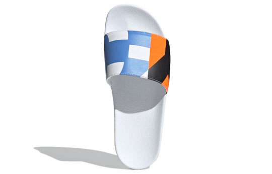 adidas Y-3 Adilette Unisex Slippers 'White Blue Orange' FW9742