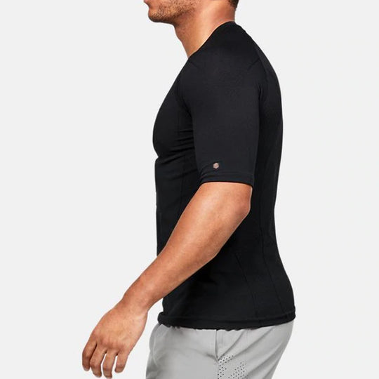 Under Armour Men's Seamless Short Sleeve - Black, SM