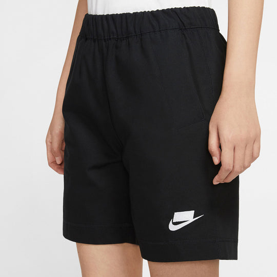 (WMNS) Nike Sportswear Woven Shorts Black CZ1428-010 - KICKS CREW