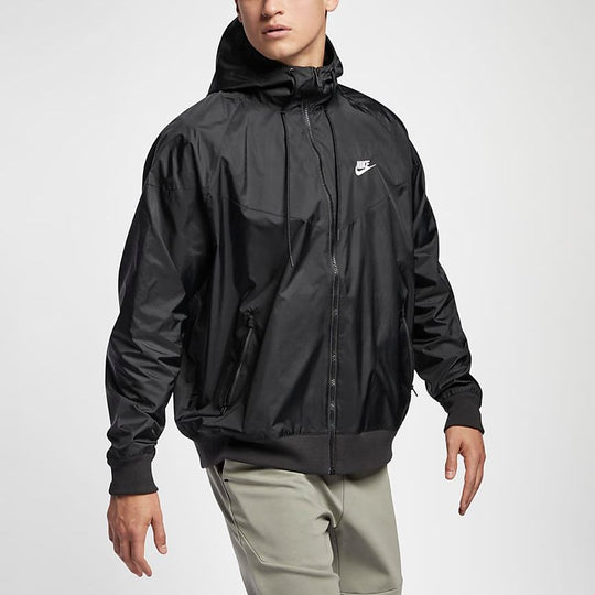 Nike Outdoor Sports Zipper Windproof Casual Jacket Black AR2192-010 ...