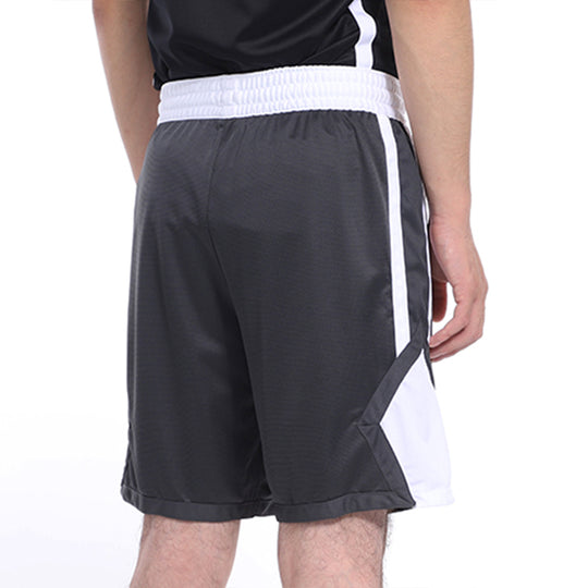 Men's Jordan Breathable Basketball Sports Shorts Dark Gray And White AR4322-061 Basketball Shorts - KICKSCREW