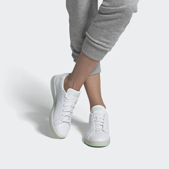 WMNS adidas neo Advantage Base Green White FW0986 KICKS CREW