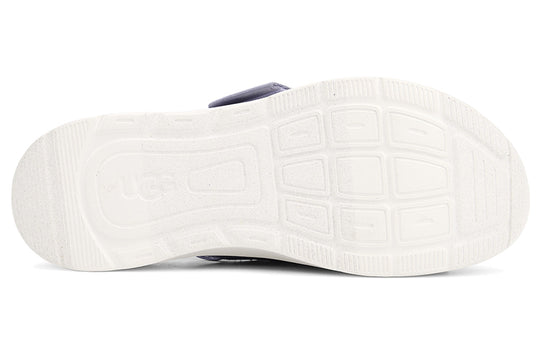 (WMNS) UGG La Breeze Open Toe Thick Sole Sports Sandals White Purple 'Black  White' 1117354-JGL