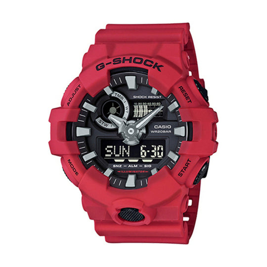 Casio G-SHOCK Sports Red Analog/Digital Combo GA-700-4APRDC Watches - KICKSCREW