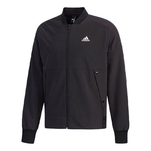 adidas O2 JKT 3S BOMB Slim Fit Sports aviator Jacket Black EH3778 ...