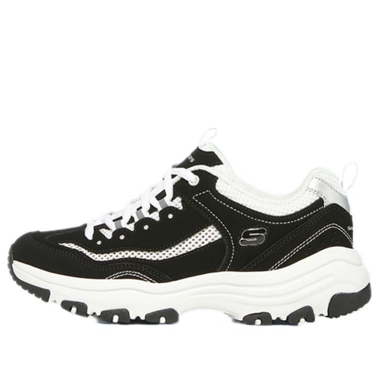 (WMNS) Skechers D'Lites 'Black White' 8730065-BKW - KICKS CREW