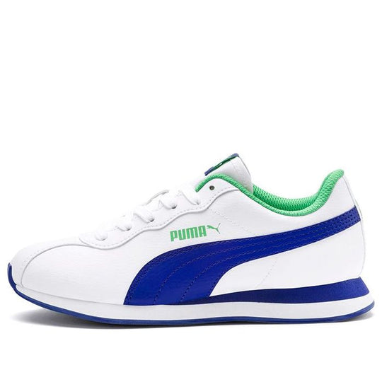 (GS) PUMA Turin II Low Running Shoes White/Blue 366773-07