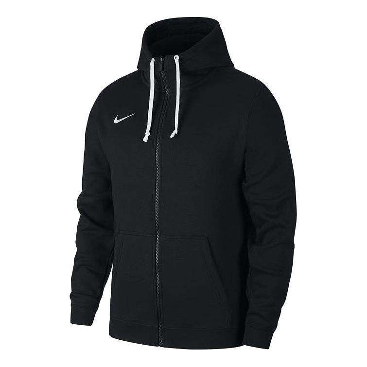 Nike Parker Zipper Fleece Soccer/Football Jacket Black AJ1313-010 ...