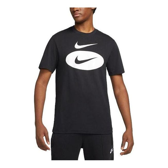 Nike Sportswear Swoosh Oval T-Shirt 'Black' DM6343-010