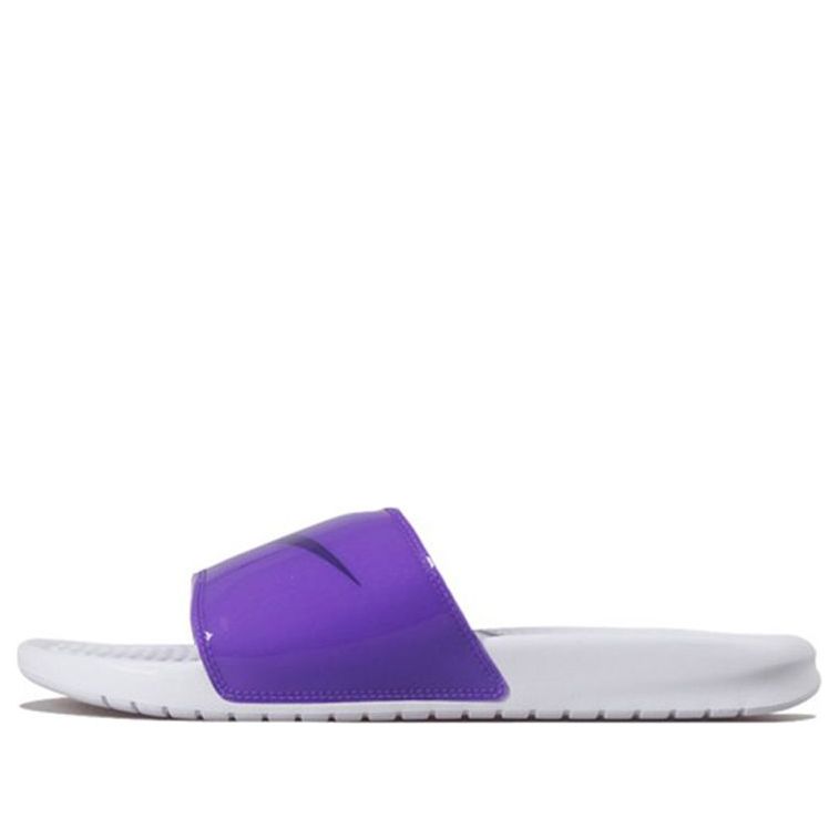 Nike benassi hot sale purple