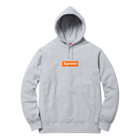 Supreme FW17 Box Logo Hooded Sweatshirt Heather Grey Bogo SUP FW17