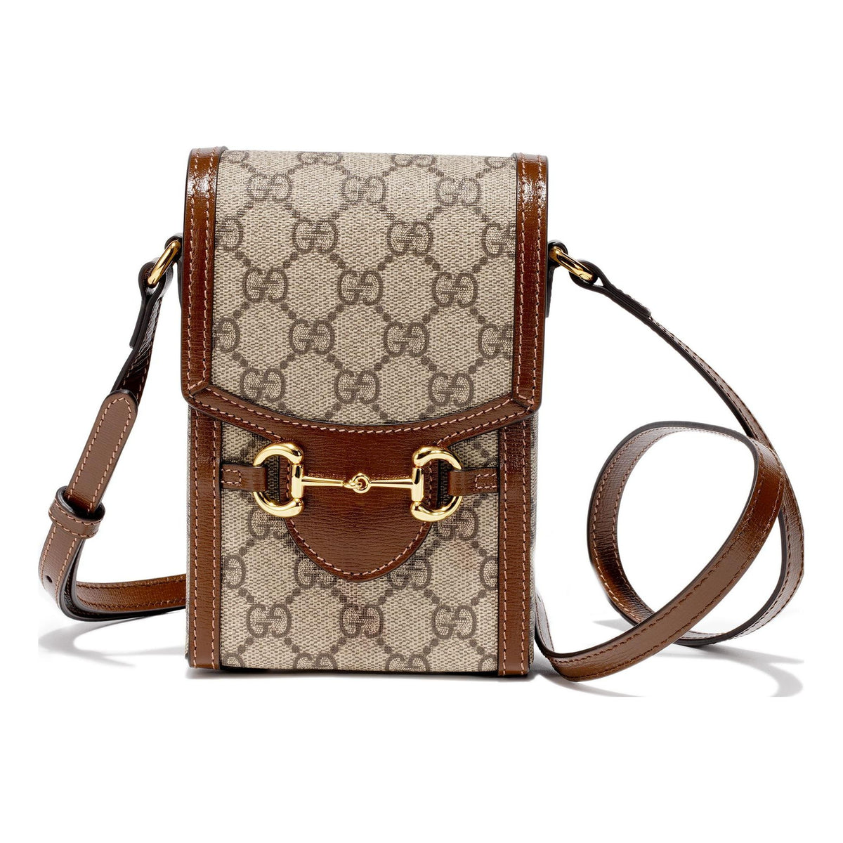 Auth Gucci Horsebit Shoulder Bag 625615 Women's Beige,Brown