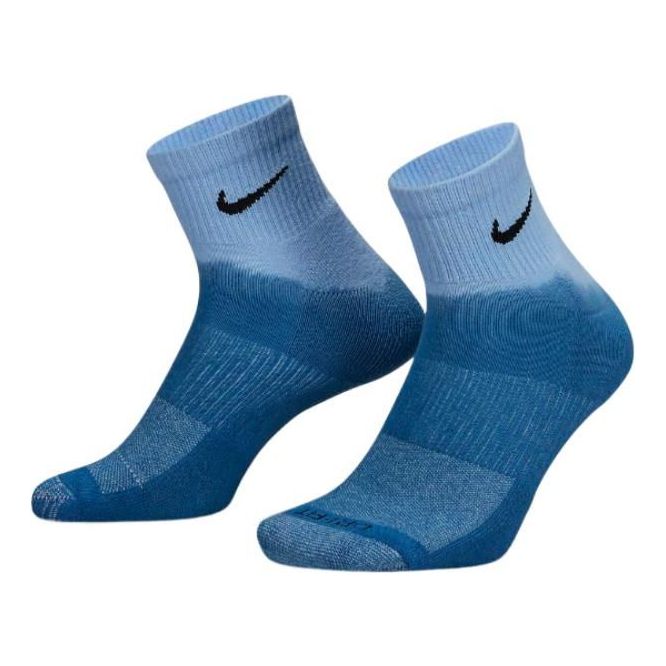 Nike Everyday Plus Cushioned Ankle Socks 'Blue Dye' DH6304-903 - KICKS CREW