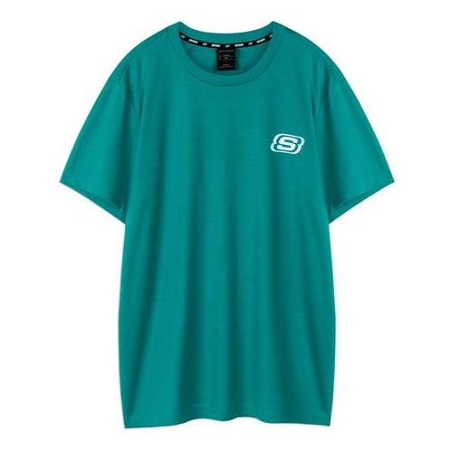 Men's Skechers Printing S Knit Short Sleeve Green L220M164-00DD