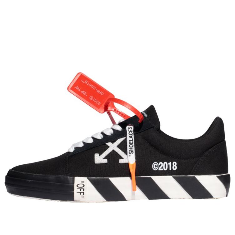 OFF-WHITE Vulc Low Top 'Black' OMIA085E183510011000 - KICKS CREW