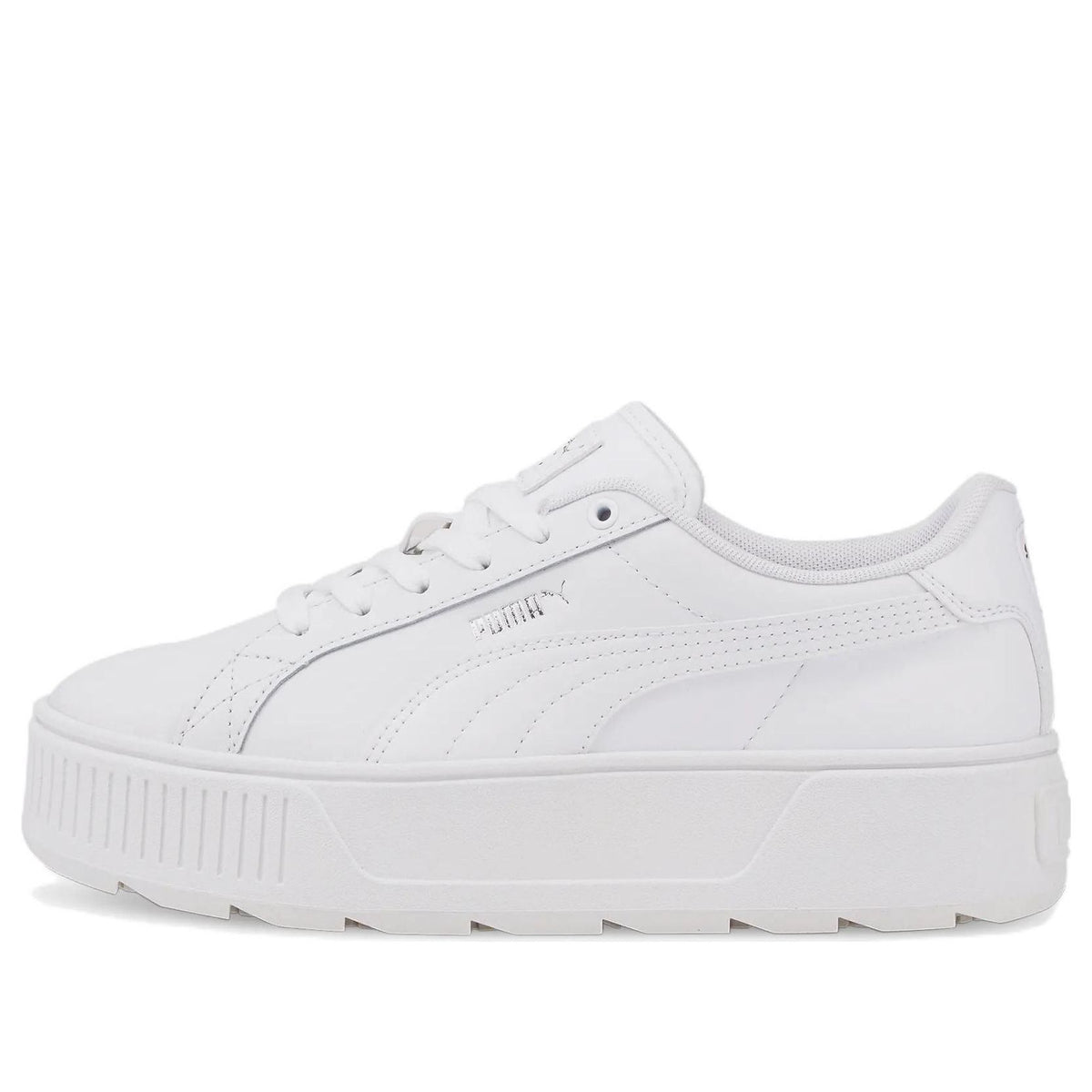 Zapatillas mujer PUMA plataforma KARMEN piel 384615 02 blanco