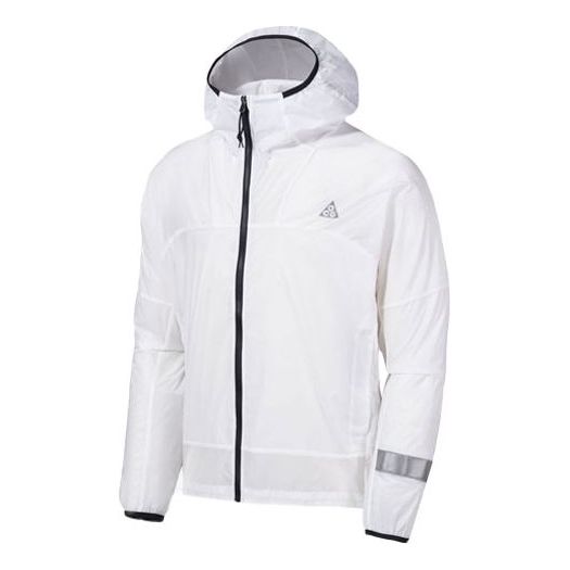 Nike Acg Cinder Cone Ora Woven Reflective Sports Hooded Jacket White D ...