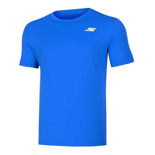 Men's Skechers Training Running Sports Knit Short Sleeve Blue P220M052-002U