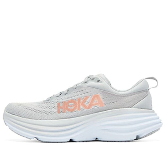 (WMNS) Hoka One One Bondi 8 Wide D 'Light Grey Orange' 1127954-HMLR