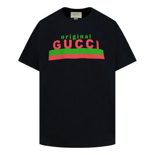Gucci Original Print Oversize T-Shirt 'Black' 616036-XJCOQ-1082