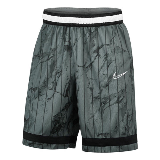 Nike Logo Pattern Stripe Straight Athleisure Casual Sports Shorts Gray ...