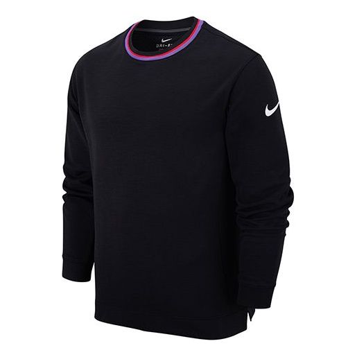 Men's Nike Sports Long Sleeves Pullover Black CZ2444-010 - KICKS CREW