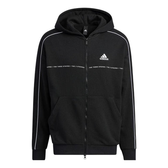 adidas Word SWT Full-Zip Hoodie 'Black' IA9435