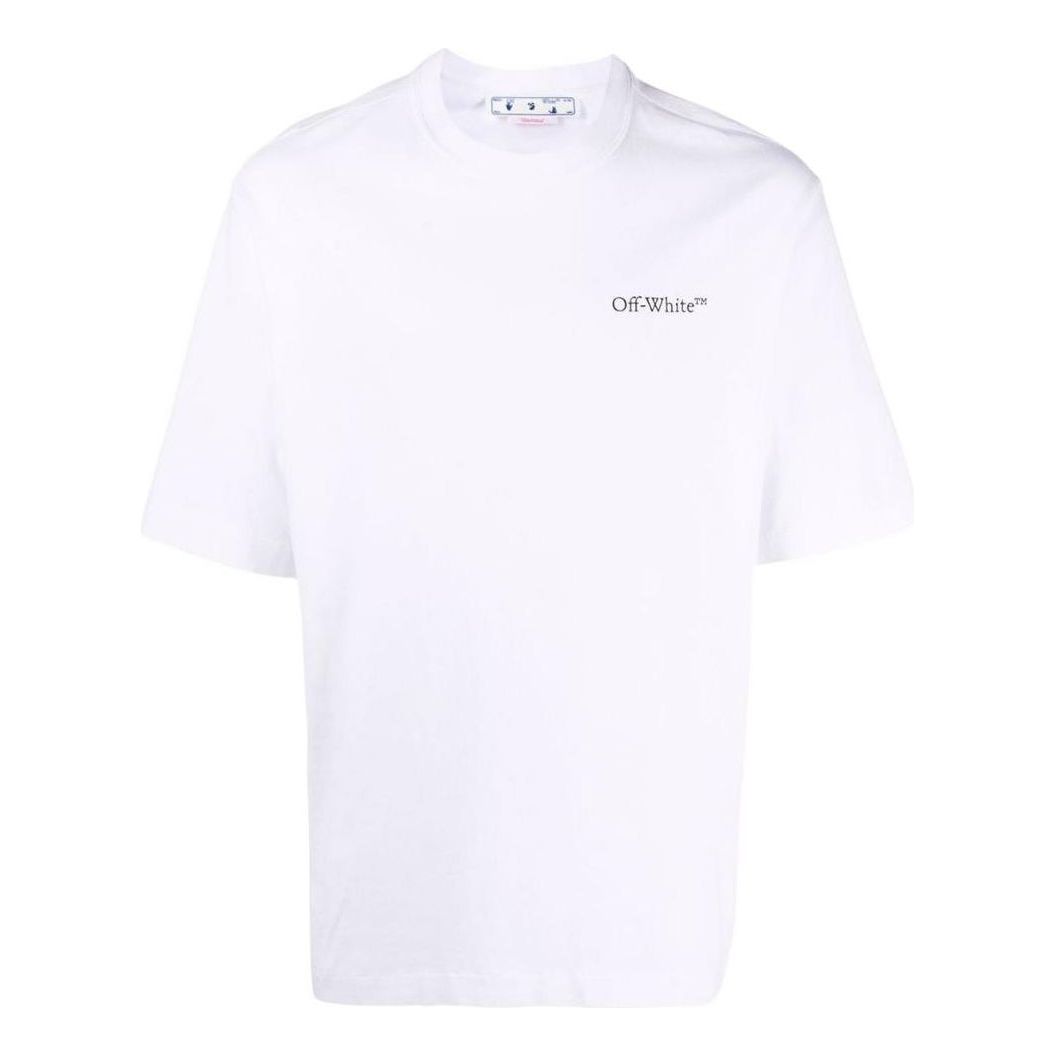 Off-White SS22 Printing Round Neck Pullover Short Sleeve Ordinary Vers ...