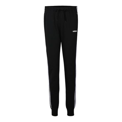 (WMNS) adidas Plaid Knitted Sports Pants Black DP2377-KICKS CREW