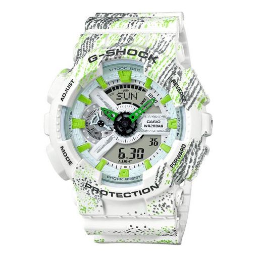 CASIO G-Shock Analog-Digital 'White green' GA-110TX-7A
