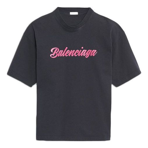Balenciaga logo-print mini shorts - Pink
