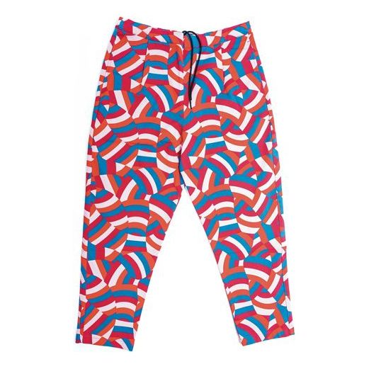 Nike SB x Parra Gym Red Crossover Printing Long Pants US Edition