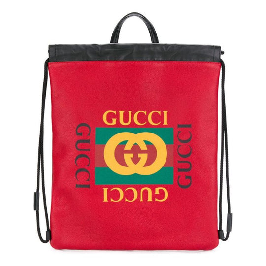 GUCCI GG logo Flower-Print Backpack Men's Red 516639-0GDBT-6462 - KICKS ...