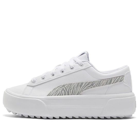 WMNS) PUMA Kaia Platform Casual Skateboarding Shoes White 383915