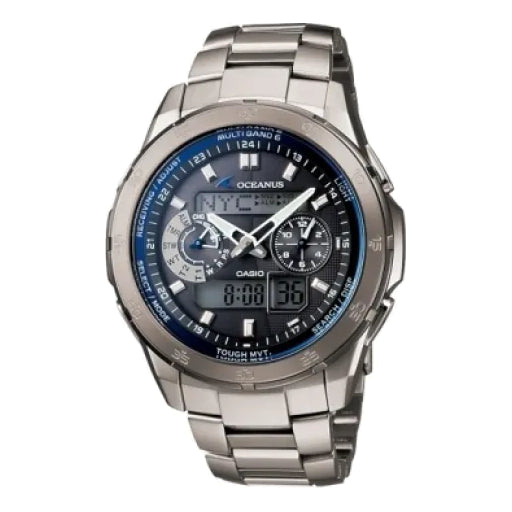 Men's CASIO Oceanus Series quartz Metallic Black 100 waterproof Analog