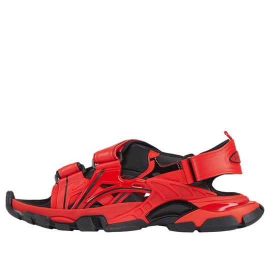 Balenciaga Track Rubber Black Red Sandals 'Red Black ...