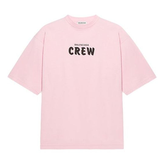 Balenciaga Logo Waistband Sport Top In Pink