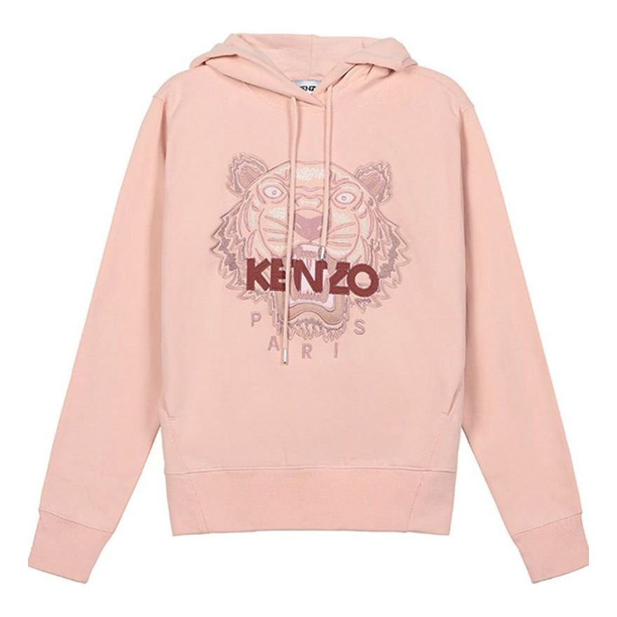WMNS) KENZO FW20 Tiger Head Embroidered Pattern hooded Long 