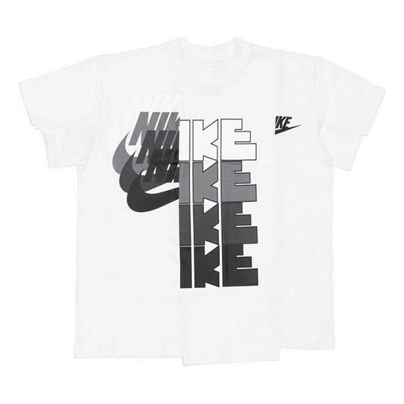 Nike x Sacai Crossover Splicing Short Sleeve White CD6310-100