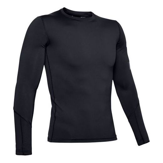 Men's Under Armour UA HeatGear Armour Long Sleeves Sports Long Sleeves Black 1351817-001