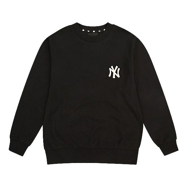 MLB Unisex NY/LA Logo Round-neck Sweatshirt Black 31MT01941-50L