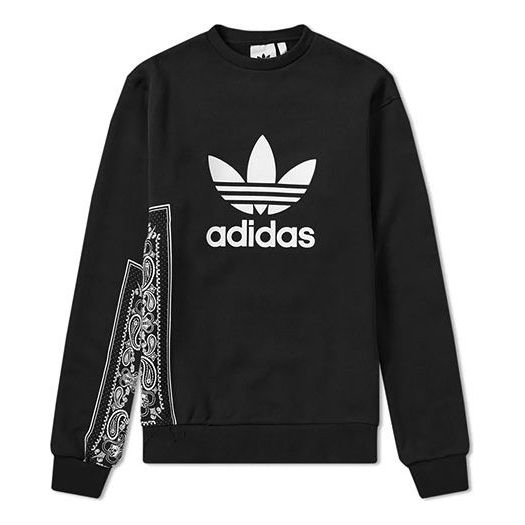 adidas originals Round Neck Pullover Black DV2013 - KICKS CREW