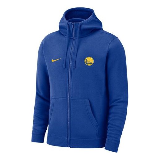 Nike Warriors Alphabet Logo Printing Training Hooded Jacket Blue AQ260 ...