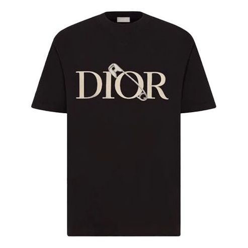 DIOR Knitted Crewneck Short Sleeve For Men Black 043J625B0554-C981 