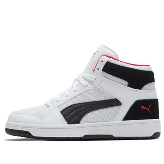 PUMA Rebound LayUp Mesh 'White Black' 370913-02 - KICKS CREW