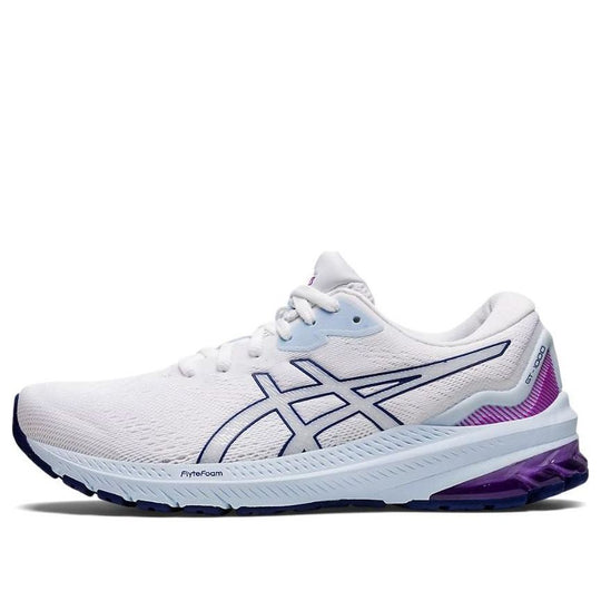 (WMNS) Asics GT 1000 11 Wide 'White Dive Blue' 1012B196-101 - KICKS CREW